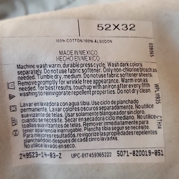 St. Johns Bay Big and Tall black pants - Picture 3 of 3